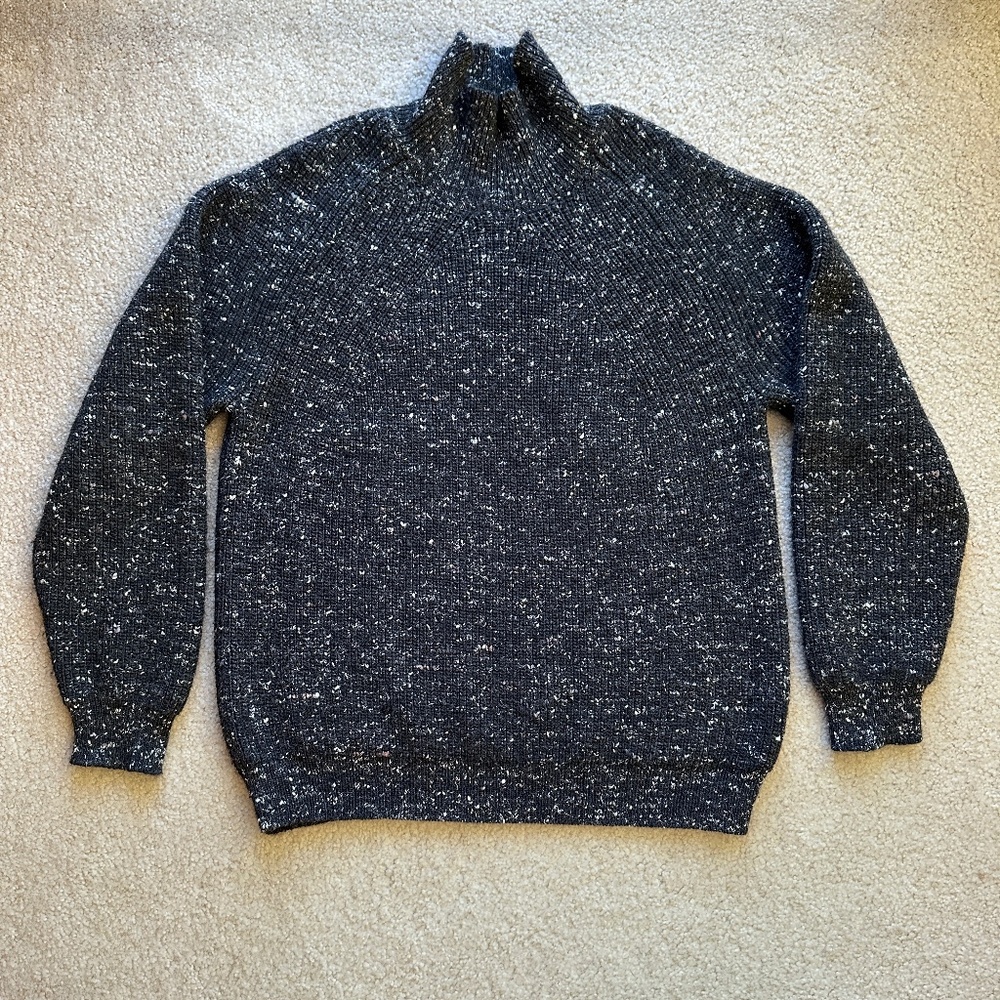 Batoner Signature Turtleneck Flecked Wool Alpaca Silk